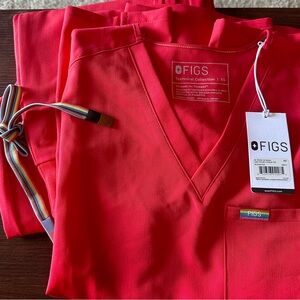 Figs NWT Pride Edition Red Scrub Set. XS Top & S Bottom